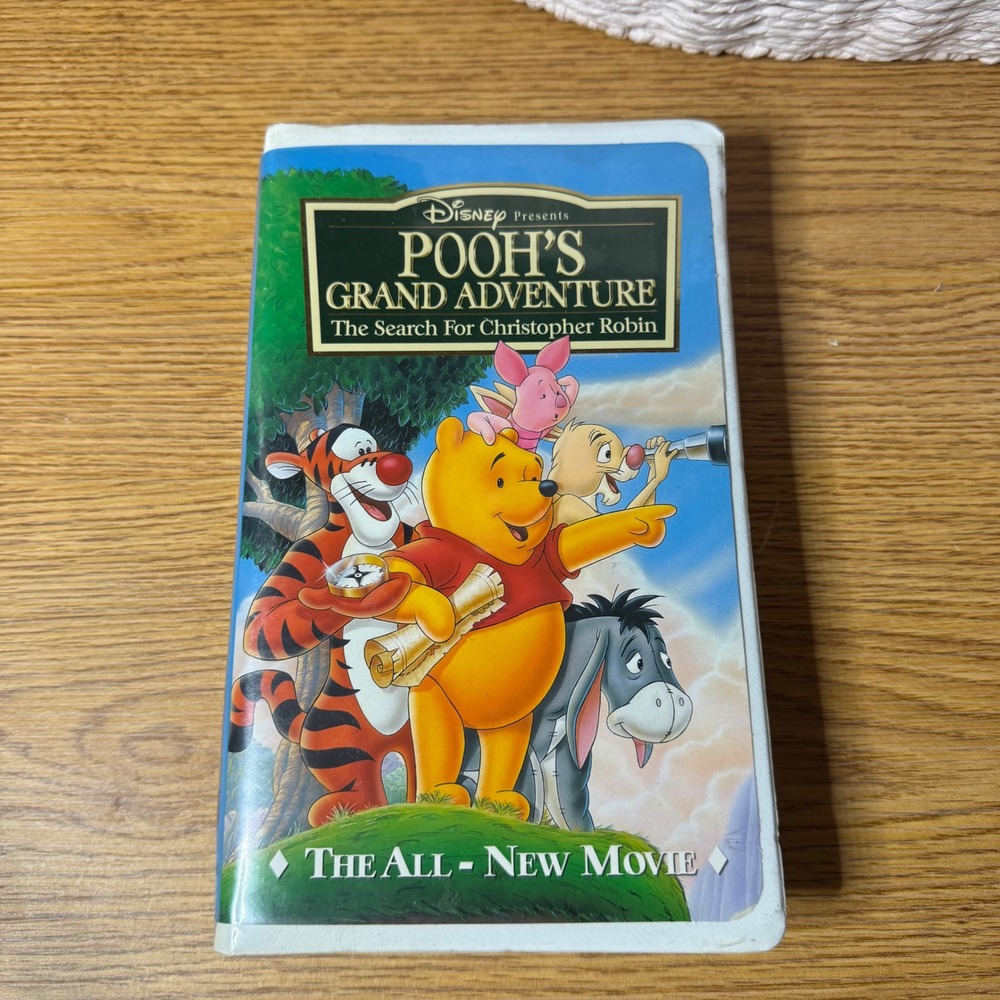 Disney Pooh's Grand Adventure The Search For Christopher Robin VHS Clamshell